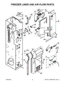 05 - Freezer Liner And Air Flow Parts parts for Kitchenaid Refrigerator KSSC48QVS06 from AppliancePartsPros.com