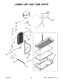 15 - Lower Unit And Tube Parts parts for Kitchenaid Refrigerator KSSC48QVS06 from AppliancePartsPros.com