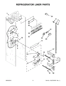 04 - Refrigerator Liner Parts parts for Kitchenaid Refrigerator KSSO42FTX18 from AppliancePartsPros.com