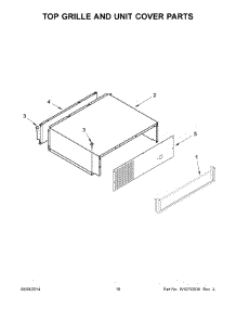 10 - Top Grille And Unit Cover Parts parts for Kitchenaid Refrigerator KSSO42FTX18 from AppliancePartsPros.com