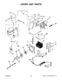 11 - Upper Unit Parts parts for Kitchenaid Refrigerator KSSO42FTX18 from AppliancePartsPros.com