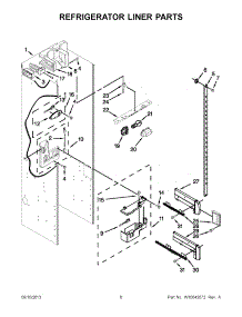 04 - Refrigerator Liner Parts parts for Kitchenaid Refrigerator KSSO48FTX18 from AppliancePartsPros.com