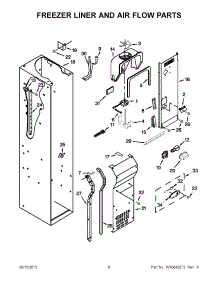 05 - Freezer Liner And Air Flow Parts parts for Kitchenaid Refrigerator KSSO48FTX18 from AppliancePartsPros.com