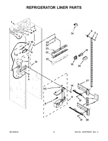 04 - Refrigerator Liner Parts parts for Kitchenaid Refrigerator KSSO48FTX20 from AppliancePartsPros.com