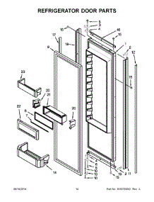 08 - Refrigerator Door Parts parts for Kitchenaid Refrigerator KSSO48FTX20 from AppliancePartsPros.com