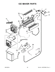 13 - Ice Maker Parts parts for Kitchenaid Refrigerator KSSO48FTX20 from AppliancePartsPros.com