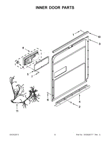 04 - Inner Door Parts parts for Kitchenaid Dishwasher KUDC10FXWH7 from AppliancePartsPros.com