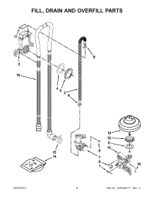 05 - Fill, Drain And Overfill Parts parts for Kitchenaid Dishwasher KUDC10FXWH7 from AppliancePartsPros.com