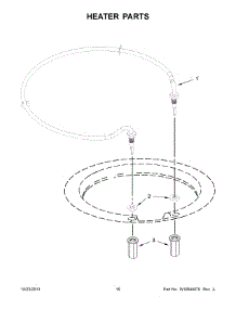 09 - Heater Parts parts for Kitchenaid Dishwasher KUDE20FBWH1 from AppliancePartsPros.com