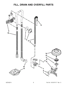 05 - Fill, Drain And Overfill Parts parts for Kitchenaid Dishwasher KUDE20IXSSA from AppliancePartsPros.com
