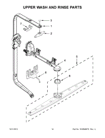 08 - Upper Wash And Rinse Parts parts for Kitchenaid Dishwasher KUDE48FXPA6 from AppliancePartsPros.com