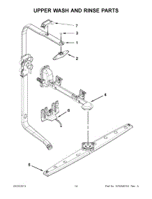 08 - Upper Wash And Rinse Parts parts for Kitchenaid Dishwasher KUDE48FXSS6 from AppliancePartsPros.com