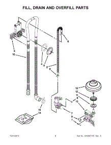 05 - Fill, Drain And Overfill Parts parts for Kitchenaid Dishwasher KUDE70FXBL6 from AppliancePartsPros.com