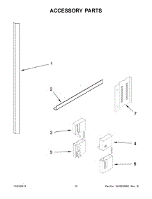 07 - Accessory Parts parts for Kitchenaid Dishwasher KUDH03DTBL0 from AppliancePartsPros.com