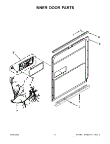 04 - Inner Door Parts parts for Kitchenaid Dishwasher KUDL15FXSS7 from AppliancePartsPros.com