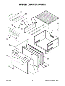 04 - Upper Drawer Parts parts for Kitchenaid Refrigerator KUDR204ESB00 from AppliancePartsPros.com