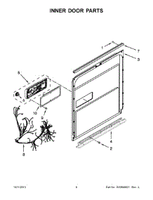 04 - Inner Door Parts parts for Kitchenaid Dishwasher KUDS30FXPAA from AppliancePartsPros.com
