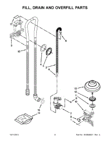 05 - Fill, Drain And Overfill Parts parts for Kitchenaid Dishwasher KUDS30FXPAA from AppliancePartsPros.com