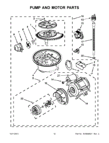 07 - Pump And Motor Parts parts for Kitchenaid Dishwasher KUDS30FXPAA from AppliancePartsPros.com