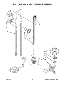 05 - Fill, Drain And Overfill Parts parts for Kitchenaid Dishwasher KUDS30IXBLA from AppliancePartsPros.com