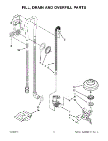 05 - Fill, Drain And Overfill Parts parts for Kitchenaid Dishwasher KUDS35FXSSA from AppliancePartsPros.com