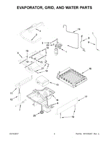 03 - Evaporator, Grid, And Water Parts parts for Kitchenaid Ice Maker KUIC15POZP2 from AppliancePartsPros.com