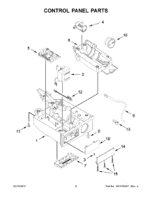 05 - Control Panel Parts parts for Kitchenaid Ice Maker KUIC15POZP2 from AppliancePartsPros.com