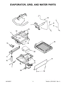 03 - Evaporator, Grid, And Water Parts parts for Kitchenaid Ice Maker KUIS18PNZW2 from AppliancePartsPros.com