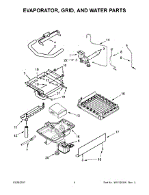 03 - Evaporator, Grid, And Water Parts parts for Kitchenaid Ice Maker KUIX305EWH1 from AppliancePartsPros.com