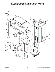 02 - Cabinet, Door And Liner Parts parts for Kitchenaid Ice Maker KUIX505EBS1 from AppliancePartsPros.com