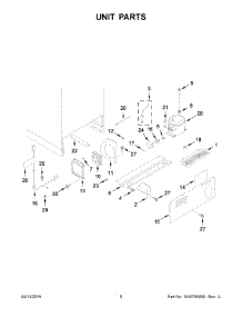 05 - Unit Parts parts for Kitchenaid Refrigerator KURL104EPA00 from AppliancePartsPros.com