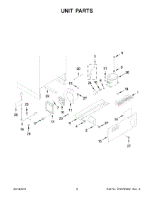 05 - Unit Parts parts for Kitchenaid Refrigerator KURL304ESS00 from AppliancePartsPros.com