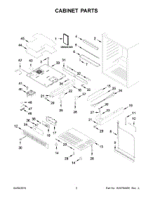 02 - Cabinet Parts parts for Kitchenaid Refrigerator KURR104ESB00 from AppliancePartsPros.com