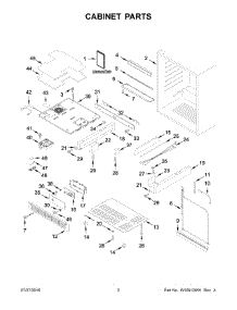 02 - Cabinet Parts parts for Kitchenaid Refrigerator KURR304EBS00 from AppliancePartsPros.com