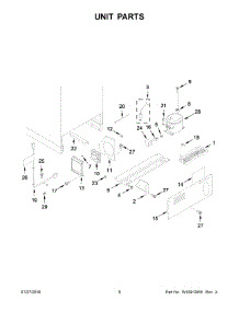 05 - Unit Parts parts for Kitchenaid Refrigerator KURR304EBS00 from AppliancePartsPros.com