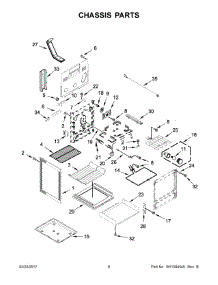 04 - Chassis Parts parts for Kitchenaid Range YKFEG500EBS1 from AppliancePartsPros.com