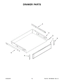 06 - Drawer Parts parts for Kitchenaid Range YKFEG500EBS1 from AppliancePartsPros.com
