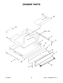 06 - Drawer Parts parts for Kitchenaid Range YKFEG510ESS1 from AppliancePartsPros.com