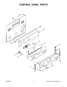 03 - Control Panel Parts parts for Kitchenaid Range YKFEG510ESS2 from AppliancePartsPros.com