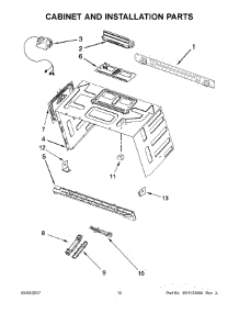 07 - Cabinet And Installation Parts parts for Kitchenaid Microwave YKMHC319EBS0 from AppliancePartsPros.com