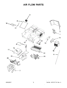 05 - Air Flow Parts parts for Kitchenaid Microwave YKMHC319EW1 from AppliancePartsPros.com
