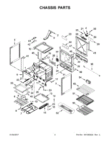 03 - Chassis Parts parts for Kitchenaid Range YKSEB900EWH1 from AppliancePartsPros.com