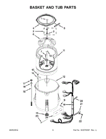 04 - Basket And Tub Parts parts for Maytag Washer 3LMVWC400YW3 from AppliancePartsPros.com