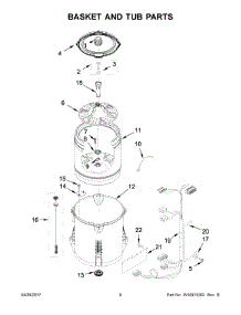 04 - Basket And Tub Parts parts for Maytag Laundry Center 3LMVWC415FW0 from AppliancePartsPros.com