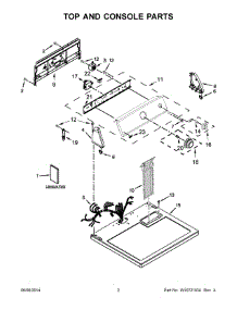 02 - Top And Console Parts parts for Maytag Dryer 4KMEDC100BQ1 from AppliancePartsPros.com