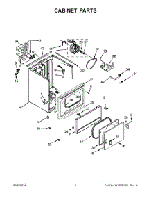 03 - Cabinet Parts parts for Maytag Dryer 4KMEDC100BQ1 from AppliancePartsPros.com