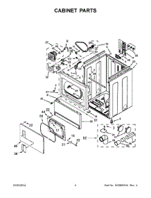 03 - Cabinet Parts parts for Maytag Dryer 4KMEDC300BW1 from AppliancePartsPros.com
