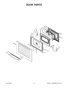 05 - Door Parts parts for Maytag Range 4KMER7685ES0 from AppliancePartsPros.com