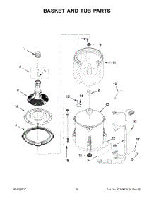 04 - Basket And Tub Parts parts for Maytag Laundry Center 4KMVWC215FW0 from AppliancePartsPros.com