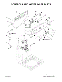 03 - Controls And Water Inlet Parts parts for Maytag Washer 4KMVWC230EW0 from AppliancePartsPros.com